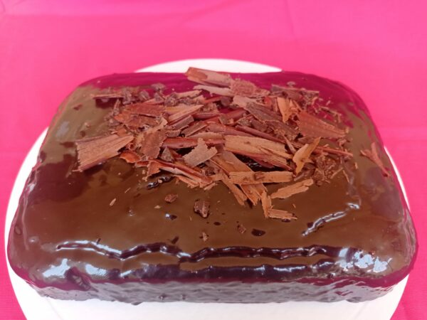 Vegan Homemade sugar-free cocoa cake
