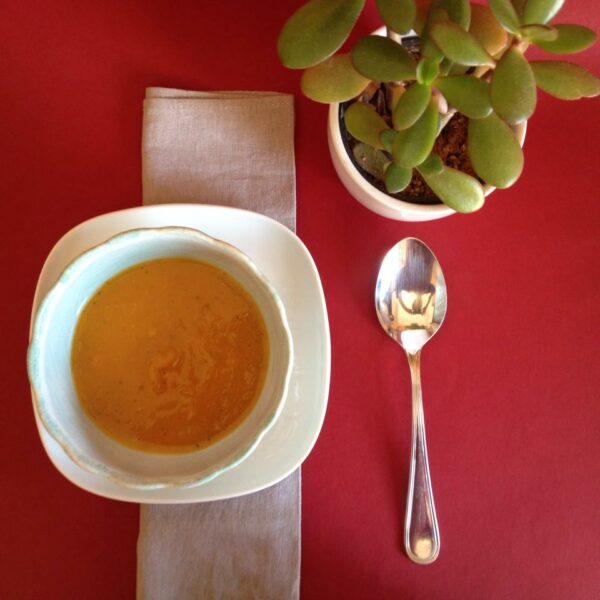 Crema de zanahoria y jengibre (miércoles)