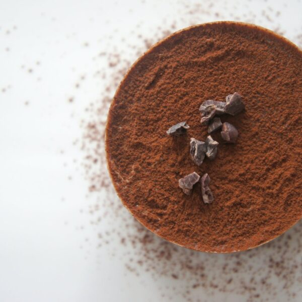 Mousse vegano de avellanas y chocolate