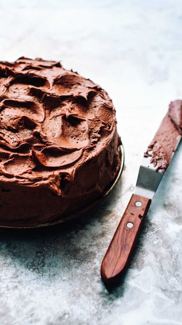Pastel de mousse de chocolate